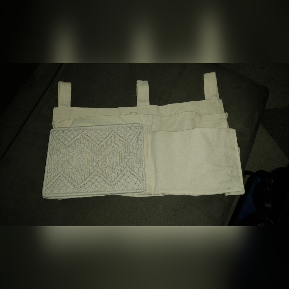 Linen and Macrame Organizer